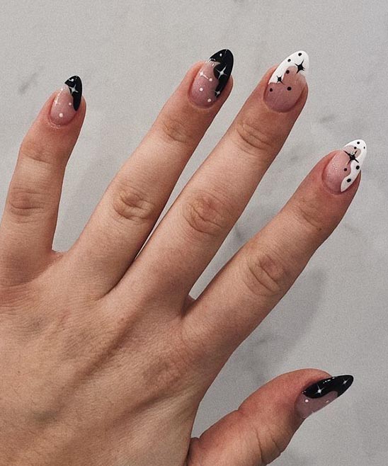 Sleek Black Almond Nails Design TailoringinHindi BLACK ACRYLIC NAIL DESIGN IDEAS 1