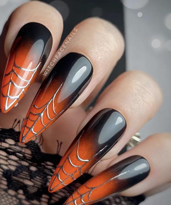 BLACK AND RED HALLOWEEN NAIL DESIGNS