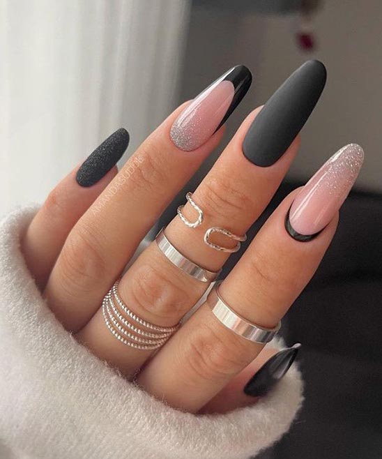 BLACK AND WHITE NAILS DESIGNS 2023