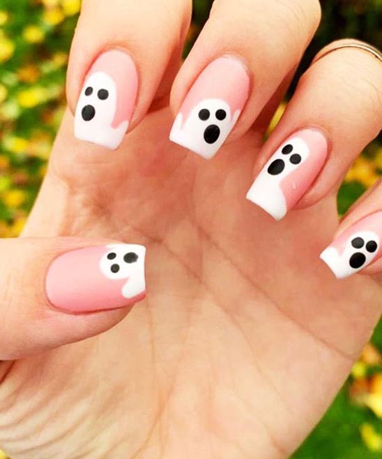 BLACK COFFIN HALLOWEEN NAILS