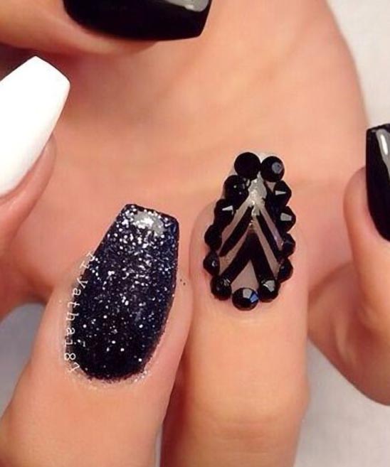 BLACK COFFIN NAILS DESIGN