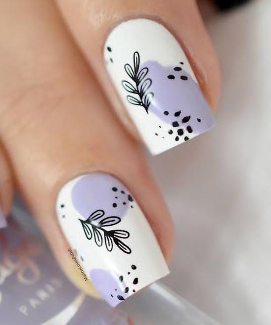 BLACK SHORT COFFIN ACRYLIC NAILS