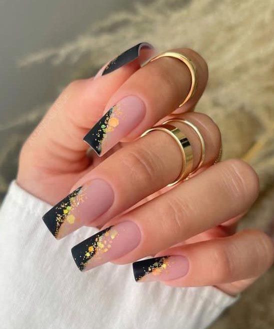 BLACK TIP NAIL DESIGNS 2023