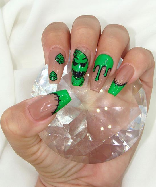 BLUE ACRYLIC NAILS COFFIN SHORT