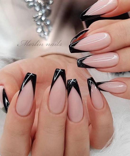 COFFIN NAIL DESIGNS WITH WHITE