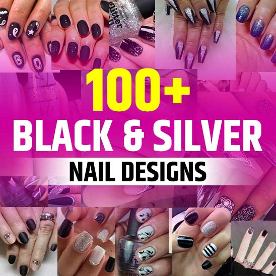 Black and Silver Nail Designs