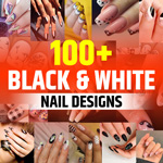 Black and White Nails Design