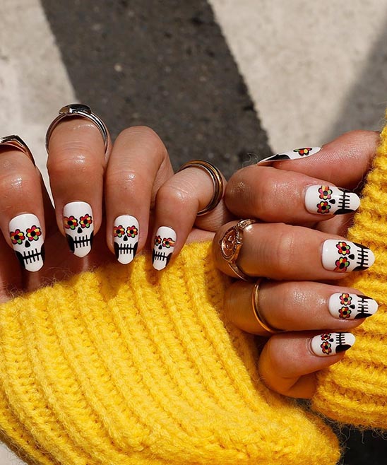 COFFIN CLASSY HALLOWEEN NAILS