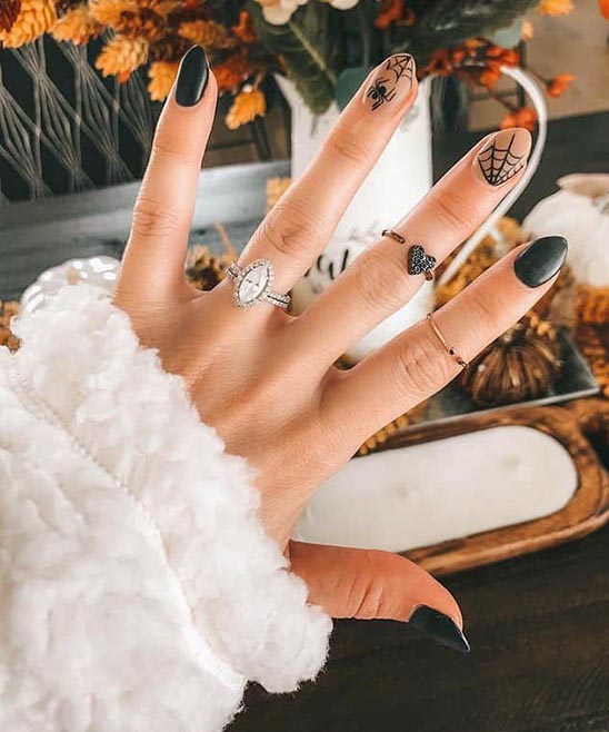 COFFIN CUTE HALLOWEEN NAILS