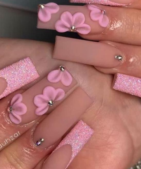 COFFIN FRENCH TIP NAILS SHORT