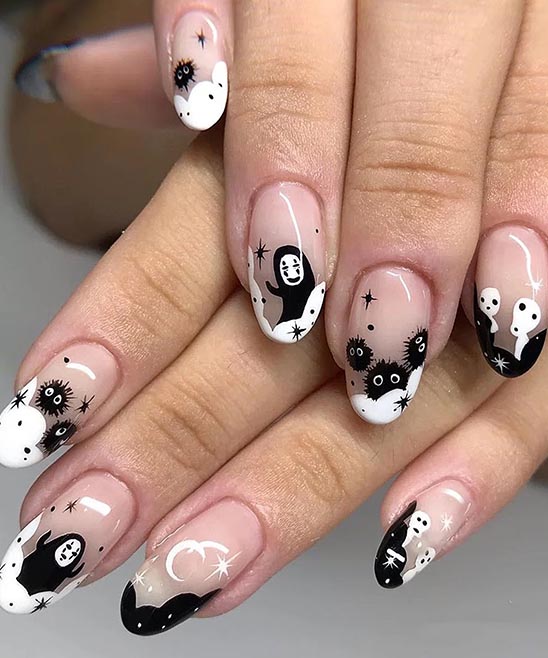 COFFIN HALLOWEEN ACRYLIC NAILS