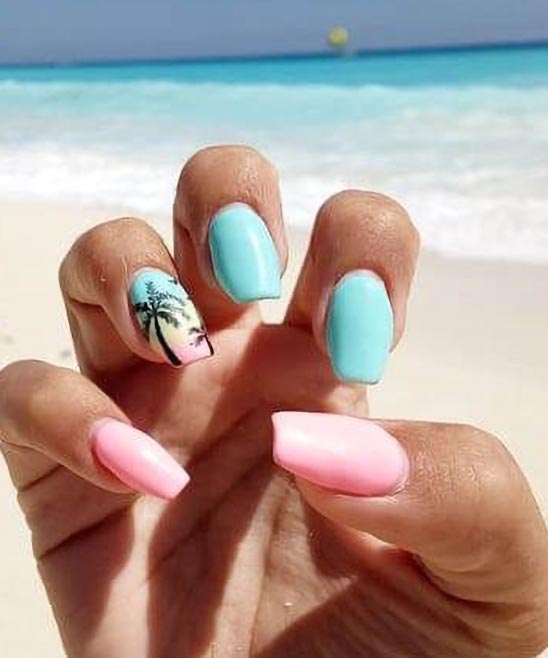 COFFIN NAILS DESIGN SHORT