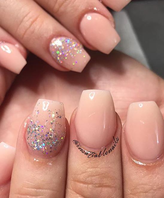 COFFIN OMBRE NAILS SHORT