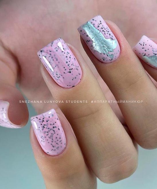 COFFIN SHAPED NAILS SHORT BLACK