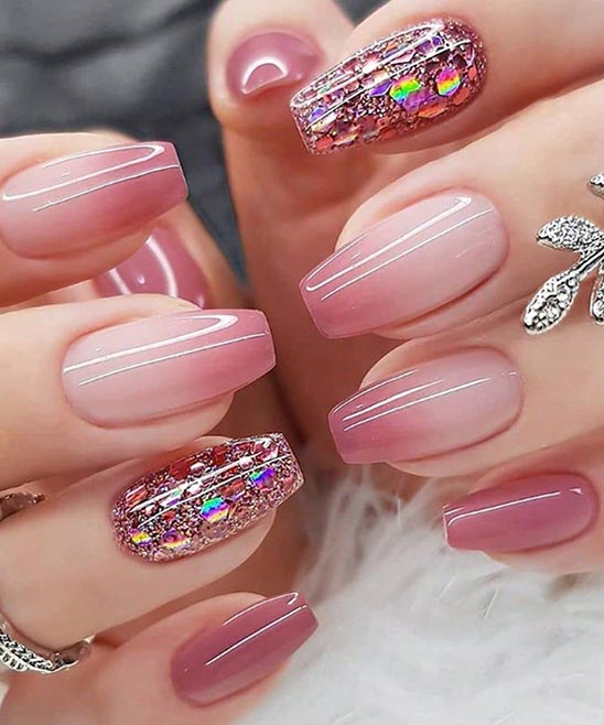 COFFIN SHAPED SHORT ACRYLIC NAILS