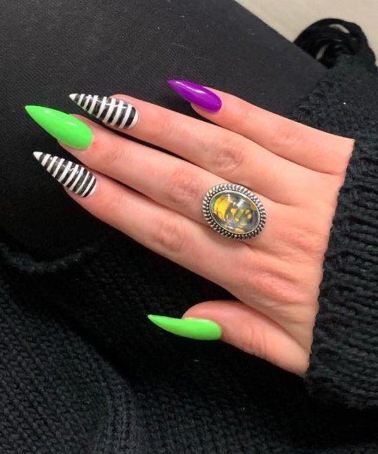 CUTE AND EASY HALLOWEEN NAILS