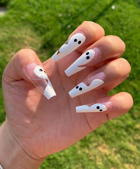 CUTE COFFIN HALLOWEEN NAILS