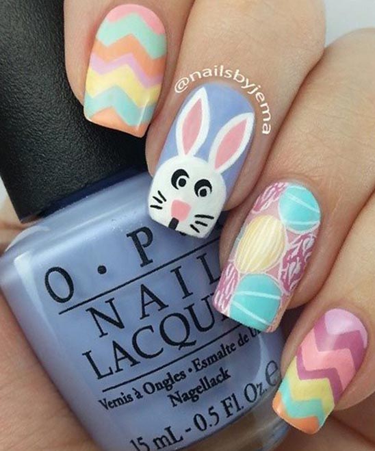 CUTE EASTER BUNNY NAILS