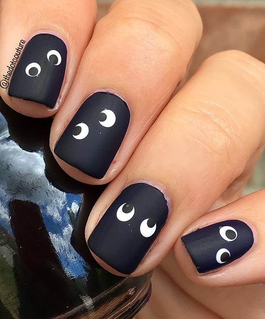CUTE HALLOWEEN NAILS FOR SHORT NAILS