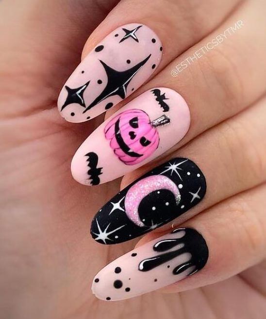 CUTE HALLOWEEN NAILS SHORT
