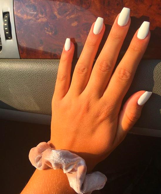 CUTE NAILS SHORT COFFIN