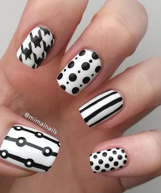 CUTE RED AND WHITE NAIL DESIGNS