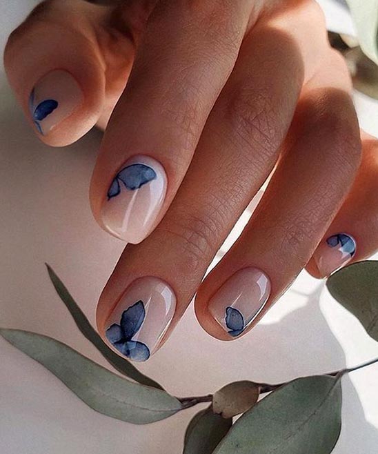 CUTE SHORT COFFIN ACRYLIC NAILS