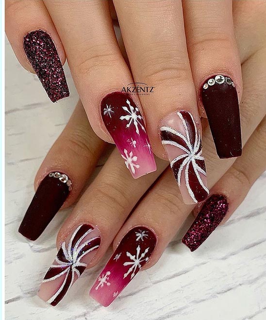 Christmas Acrylic Nails Designs