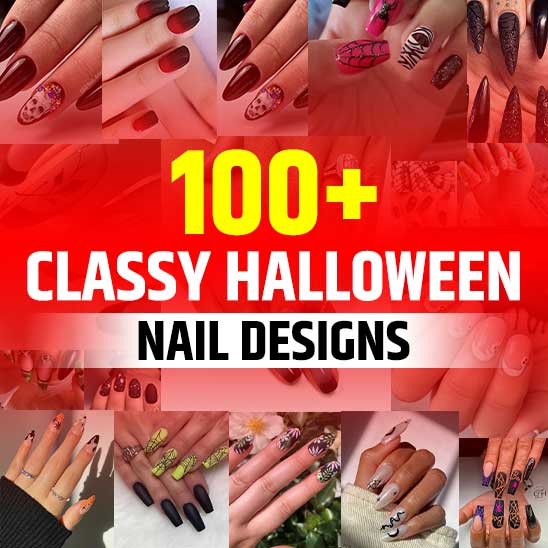 Classy Halloween Nails