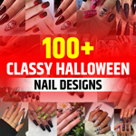 Coffin Classy Halloween Nails