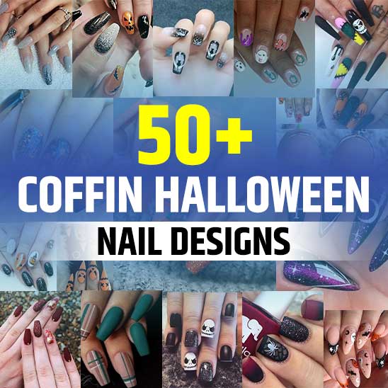 Coffin Halloween Nail Designs
