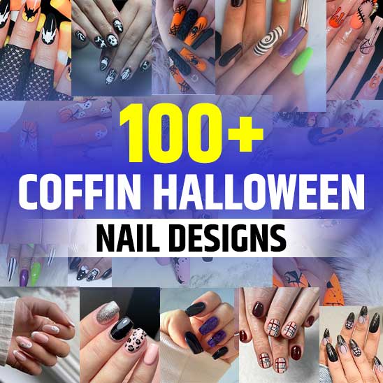 Coffin Halloween Nails