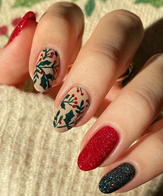 Coffin Nails Long White and Red With Design