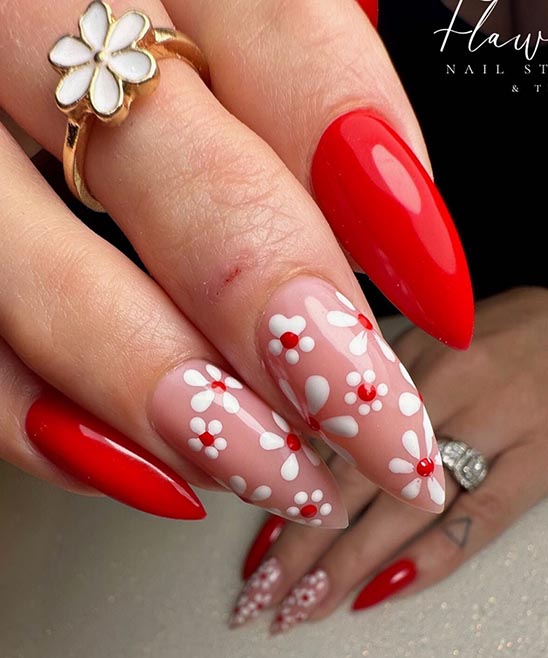 Coffin Nails Red Designs