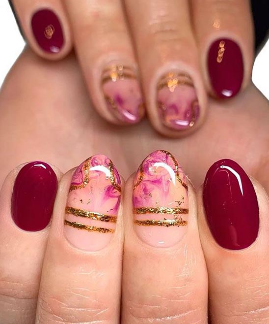 Coffin Red and White Nail Designs