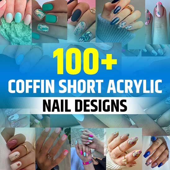 Coffin Short Acrylic Nails
