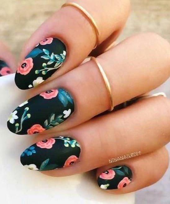 DARK BLUE COFFIN NAILS SHORT WITH MARBLE DESIGN FOR SUMMER