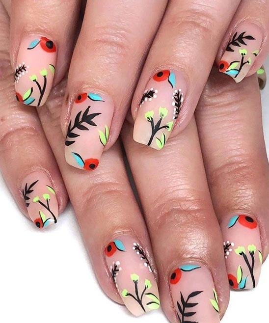 DIY EASY SPRING NAIL DESIGNS USING TAPE TUTORIAL