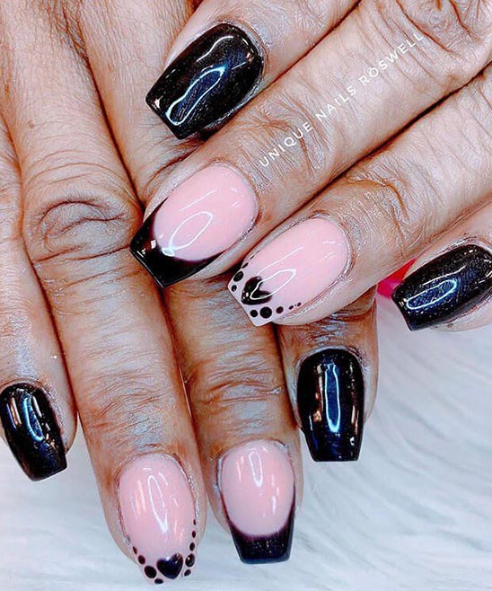 Dark Red Acrylic Nail Designs