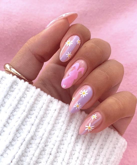 Different Color Easter Nails