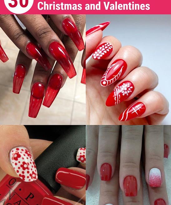 EASY RED WHITE AND BLUE NAIL ART DESIGNS