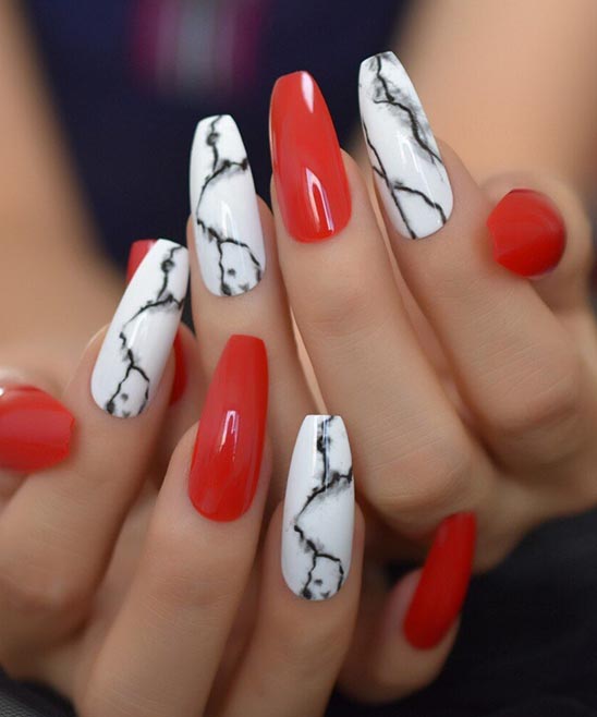 EASY RED WHITE AND BLUE NAIL DESIGNS