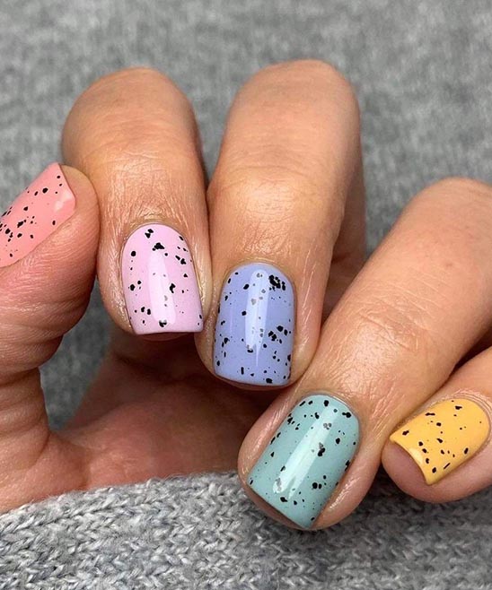Easter Color Gel Nails