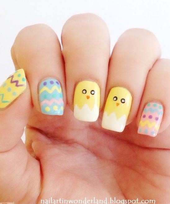 Easter Colored Nails