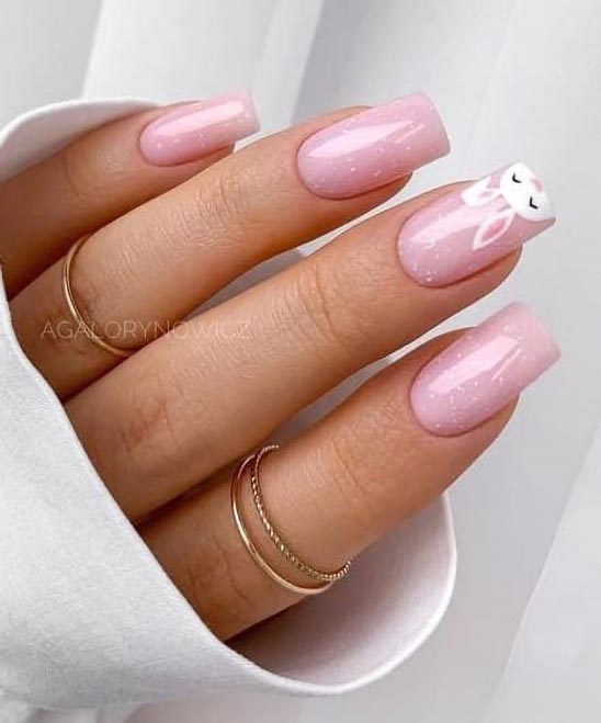 Easter French Tip Nail Ideas