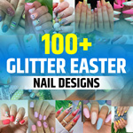 Easter Glitter Nails