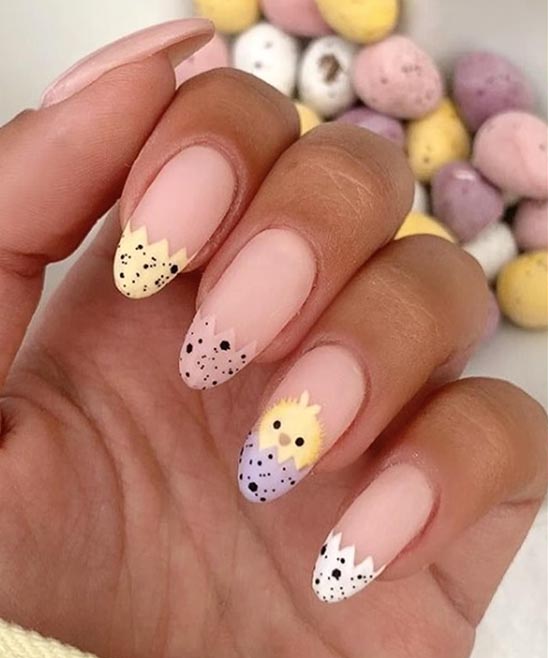 Easter Nails Different Colors