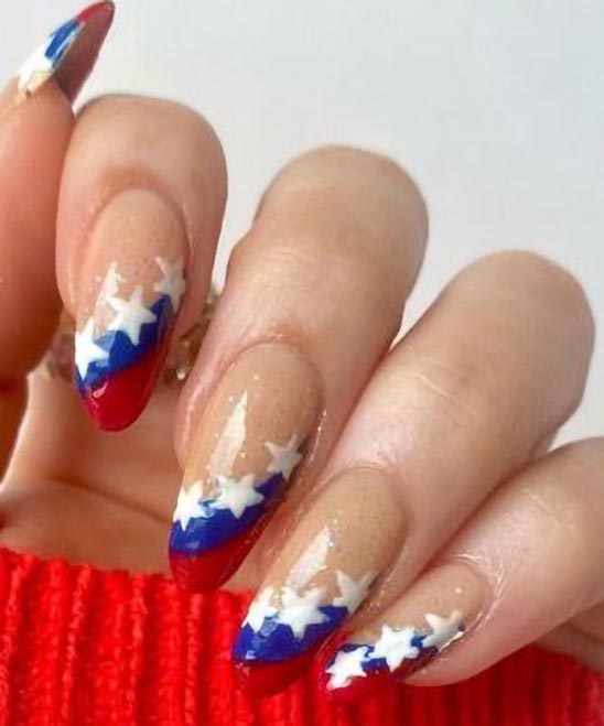 Easy Red White and Blue Nail Art Designs