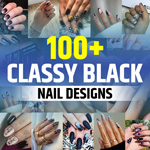 Elegant Classy Black Nail Designs