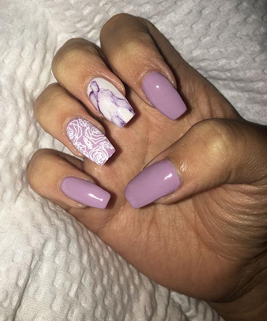 FALL NAIL DESIGNS SHORT COFFIN